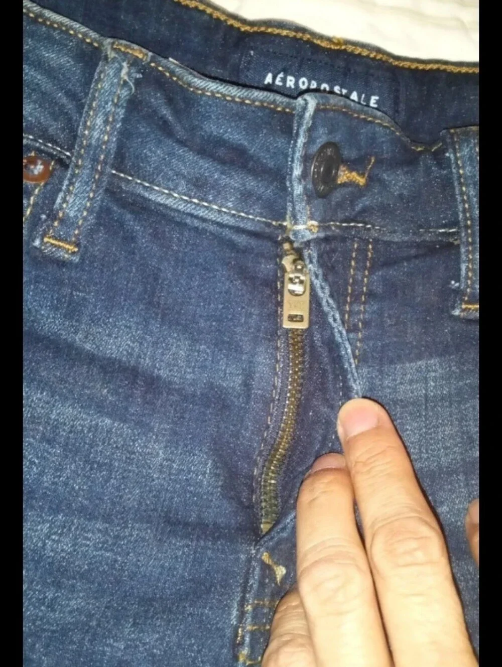 New Aeropostale Premium Max Stretch Athletic Skinny Denim Blue Jeans W27 L28